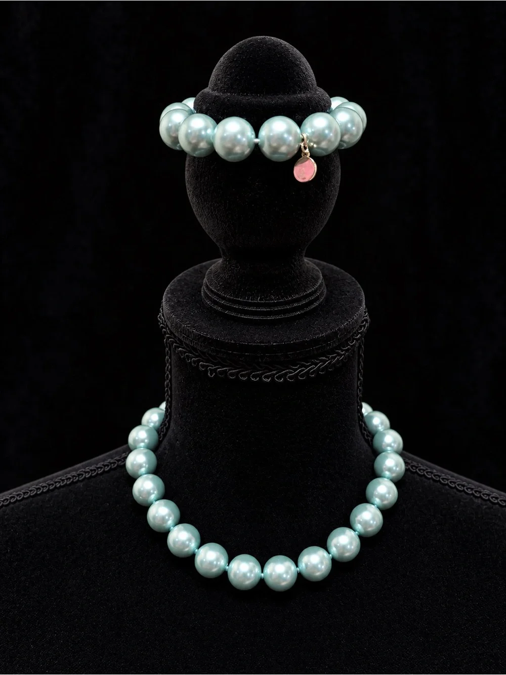 Charter Club Seafoam Pearl Necklace and Bracelet Set